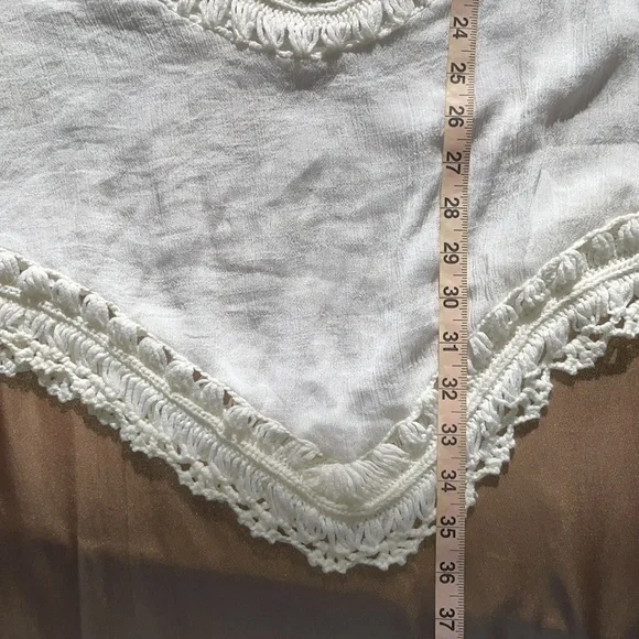 Beach by Exist Pom Pom and Crochet Swimsuit Coverup Size S/M - Picture 7 of 11